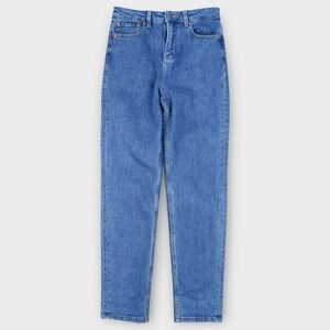 Motel Denim High Rise Mom Jeans Women's Size 30 Medium Wash Straight Leg